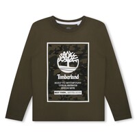 Abbigliamento Bambino T-shirts a maniche lunghe Timberland T25U27-655-J Kaki