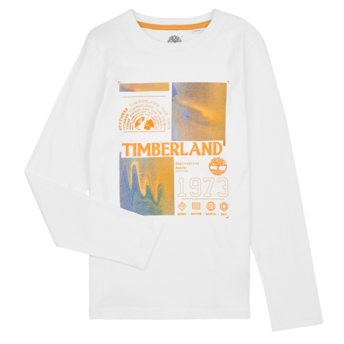 Abbigliamento Bambino T-shirts a maniche lunghe Timberland T25U29-10P-J Bianco