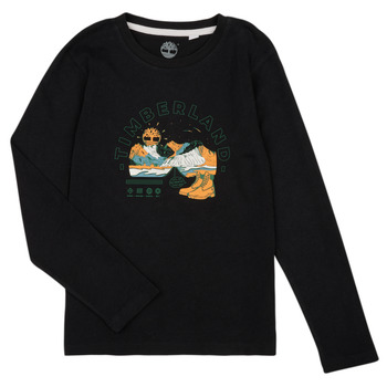 Abbigliamento Bambino T-shirt maniche corte Timberland T25U32-09B-C Nero