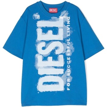 Abbigliamento Bambino T-shirt maniche corte Diesel J01131-KYAR1 Blu