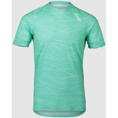Abbigliamento Uomo T-shirt & Polo Poc 52842-8389 MTB  PURE TEE LINES FLUORITE GREEN Verde