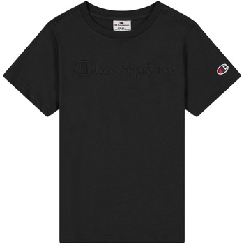 Abbigliamento Bambino T-shirt maniche corte Champion T-shirt enfant  Cml Logo Nero