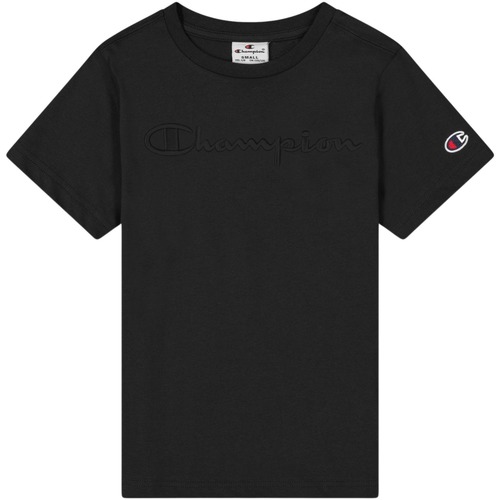 Abbigliamento Bambino T-shirt maniche corte Champion T-shirt enfant  Cml Logo Nero