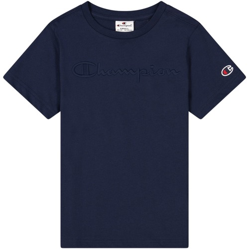 Abbigliamento Bambino T-shirt maniche corte Champion T-shirt enfant  Cml Logo Blu