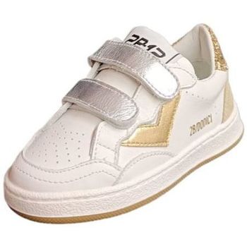 Scarpe Unisex bambino Sneakers 2B12 play Multicolore-bianco-dorato-argento