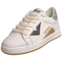 Scarpe Unisex bambino Sneakers 2B12 suprime Multicolore-bianco-nero-dorato-argento-maculato