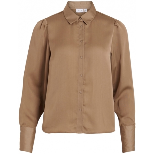 Abbigliamento Donna Top / Blusa Vila Shirt Renny L/S - Walnut Marrone