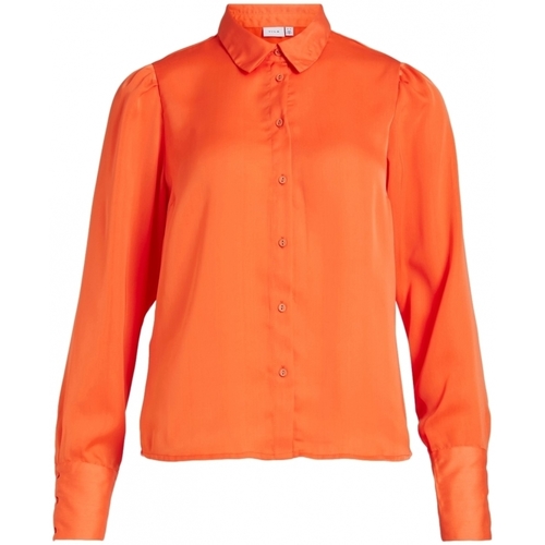 Abbigliamento Donna Top / Blusa Vila Shirt Renny L/S - Tigerlilly Arancio