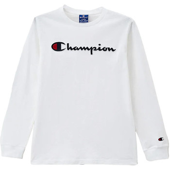 Abbigliamento Bambina T-shirts a maniche lunghe Champion 305771-WW001 Bianco