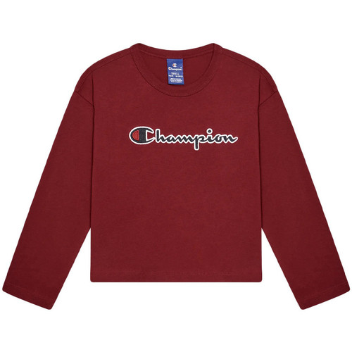 Abbigliamento Bambina T-shirts a maniche lunghe Champion 404233-RS506 Rosso