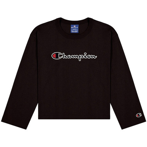 Abbigliamento Bambina T-shirt & Polo Champion 404233-KK001 Nero