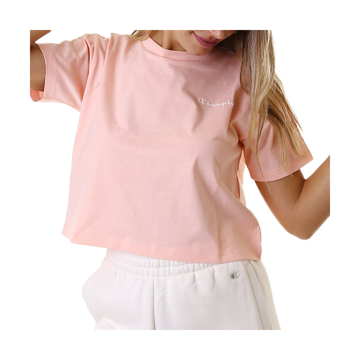 Abbigliamento Donna T-shirt & Polo Champion 114747-PS012 Rosa