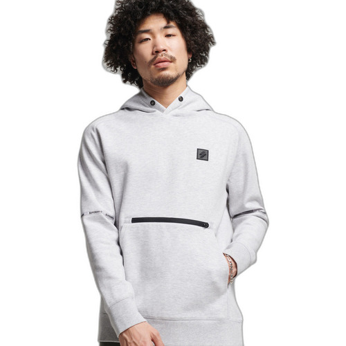 Abbigliamento Uomo Felpe Superdry Sweatshirt à capuche  Tech Grigio