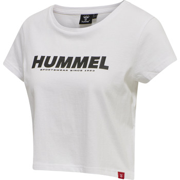 Abbigliamento Donna T-shirt maniche corte hummel T-shirt crop femme  Legacy Bianco