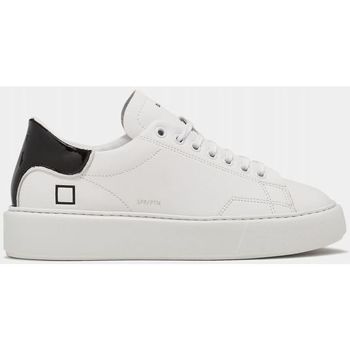 Scarpe Donna Sneakers Date W381-SF-PA-WB SFERA PATENT-WHITE/BLACK Bianco