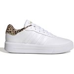 GW9786 COURT PLATFORM sneakers pelle bianco leopardato