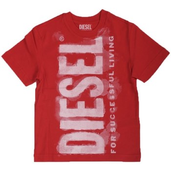 Abbigliamento Bambino T-shirt maniche corte Diesel J01131 Rosso