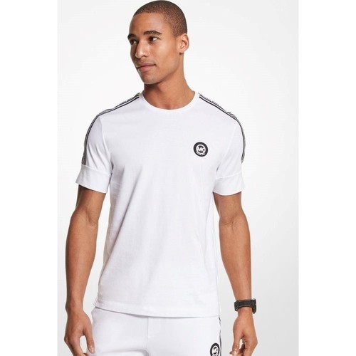 Abbigliamento Uomo T-shirt maniche corte MICHAEL Michael Kors CS250Q91V2 NEW EVERGREEN LOGO TEE Bianco