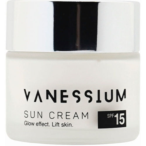Bellezza Antietà & Antirughe Vanessium Sun Cream Crema Idratante Illuminante Spf15+ 