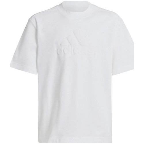 Abbigliamento Unisex bambino T-shirt maniche corte adidas Originals T-Shirt Bamnini Future Icons Bianco