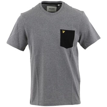 Abbigliamento Uomo T-shirt maniche corte Lyle & Scott T-shirt  Contrast Pocket Grigio
