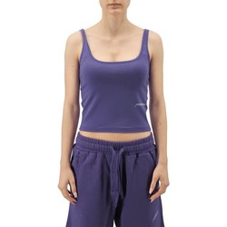 Abbigliamento Donna T-shirt & Polo Hinnominate Top In Bielastico Con Stampa Viola