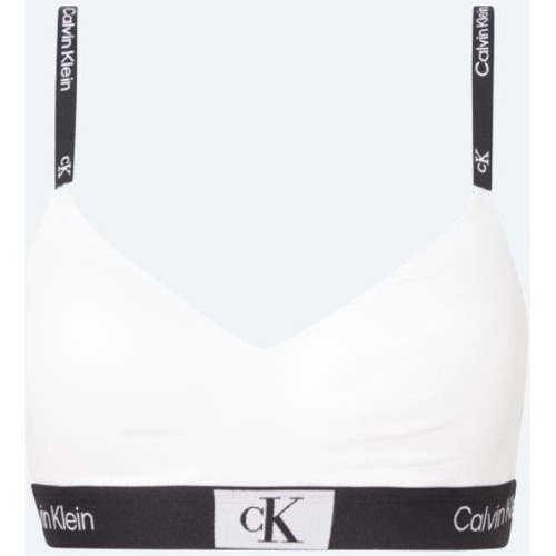 Abbigliamento Donna Reggiseno sportivo Calvin Klein Jeans 000QF7218E100 LGHT LINED BRALETTE Bianco