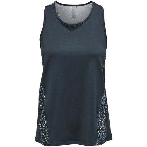 Abbigliamento Donna Top / T-shirt senza maniche Only Play 15280583 PEBLO TOP-BLUE NIGHTS Blu
