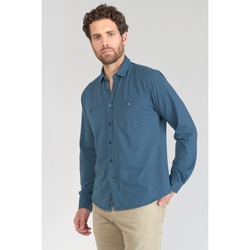 Abbigliamento Uomo Camicie maniche lunghe Le Temps des Cerises Camicia ADOL Blu