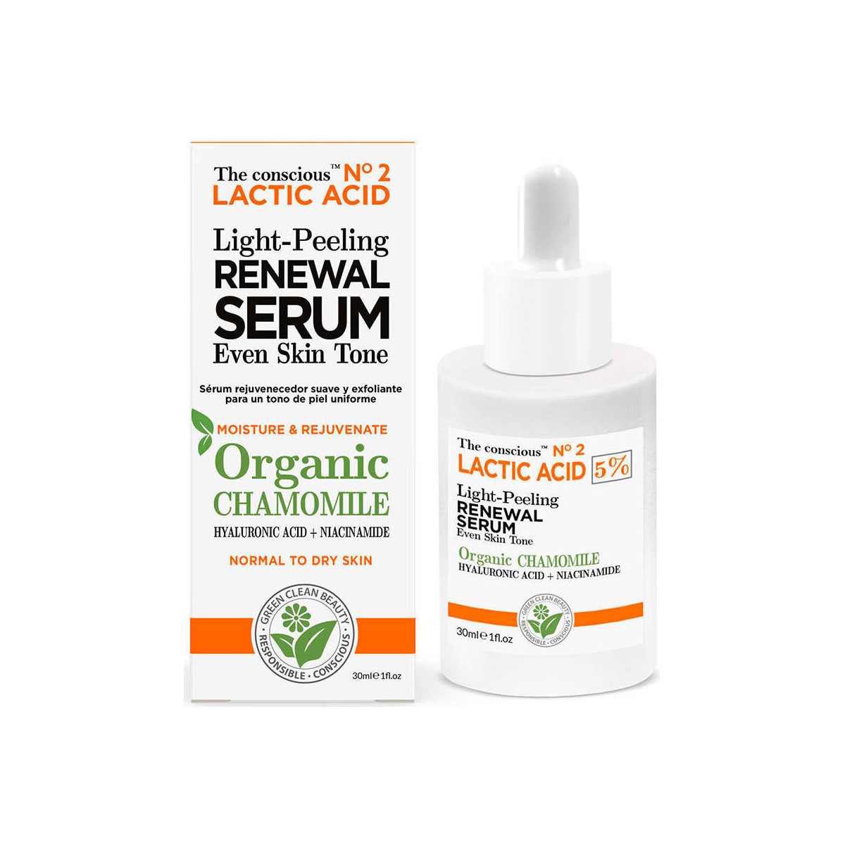 Bellezza Maschere & scrub The Conscious™ Lactic Acid Light Peeling Renewal Serum Organic Chamomile 