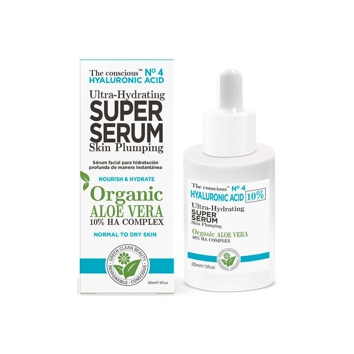 Bellezza Idratanti e nutrienti The Conscious™ Hyaluronic Acid Ultra-hydrating Super Serum Organic Aloe Vera 