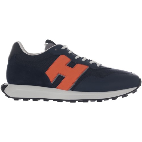Scarpe Uomo Sneakers Hogan 129877 Blu - Arancio
