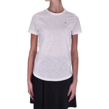 Abbigliamento Donna T-shirt maniche corte Tommy Hilfiger WW0WW37857 Bianco