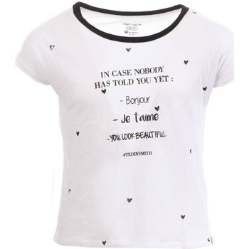Abbigliamento Bambina T-shirt maniche corte Teddy Smith 51006085D Bianco