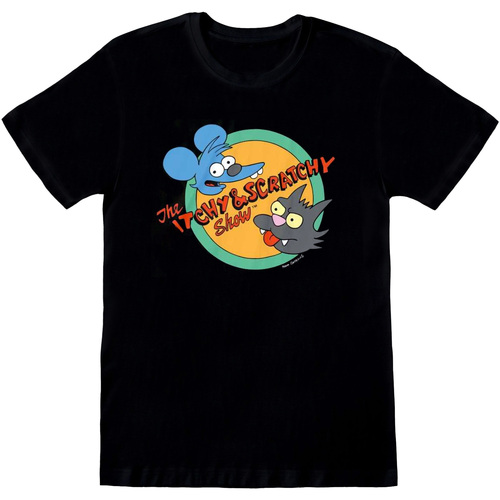 Abbigliamento T-shirts a maniche lunghe The Simpsons Itchy And Scratchy Show Multicolore