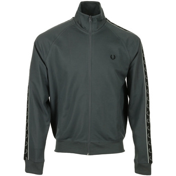 Fred Perry Contrast Tape Track Jacket Grigio
