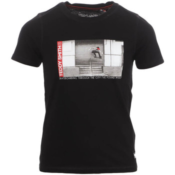 Abbigliamento Bambino T-shirt maniche corte Teddy Smith 61006522D Nero