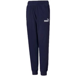 Abbigliamento Unisex bambino Pantaloni morbidi / Pantaloni alla zuava Puma Pantaloni Tuta Essential Jersey Blu
