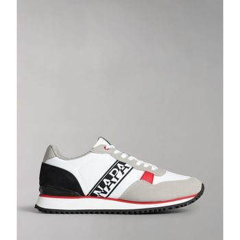 Scarpe Uomo Sneakers Napapijri Footwear NP0A4HL5 COSMOS01-01E WHITE/NAVY/RED Bianco