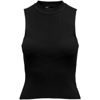 Abbigliamento Donna Top / T-shirt senza maniche Only 15251494 BIANKA-BLACK Nero