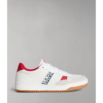 Scarpe Uomo Sneakers Napapijri Footwear NP0A4HL3 COURTIS01-NM03 WHITE/RED Bianco