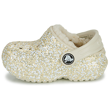Crocs Classic Lined Glitter Clog T Beige / Oro