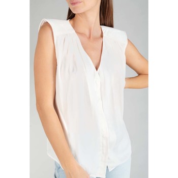 Abbigliamento Donna Top / T-shirt senza maniche Le Temps des Cerises Top MISSOU Bianco