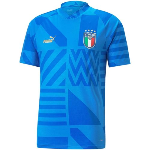 Abbigliamento Uomo T-shirt maniche corte Puma FIGC HOME PREMATCH JERSEY Blu