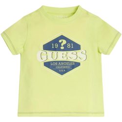 Abbigliamento Bambino T-shirt maniche corte Guess SS T-SHIRT Verde