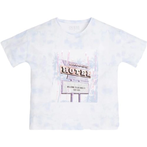Abbigliamento Bambina T-shirt maniche corte Guess SS T-SHIRT Bianco