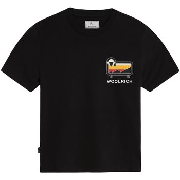 Abbigliamento Bambino T-shirt maniche corte Woolrich SHEEP T-SHIRT Black