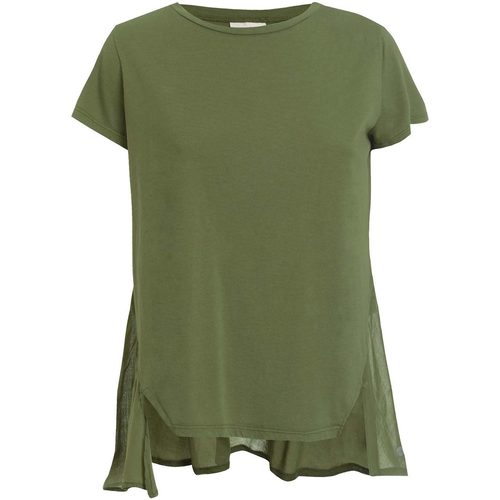 Abbigliamento Donna T-shirt maniche corte Deha T-SHIRT CON BALZA Verde