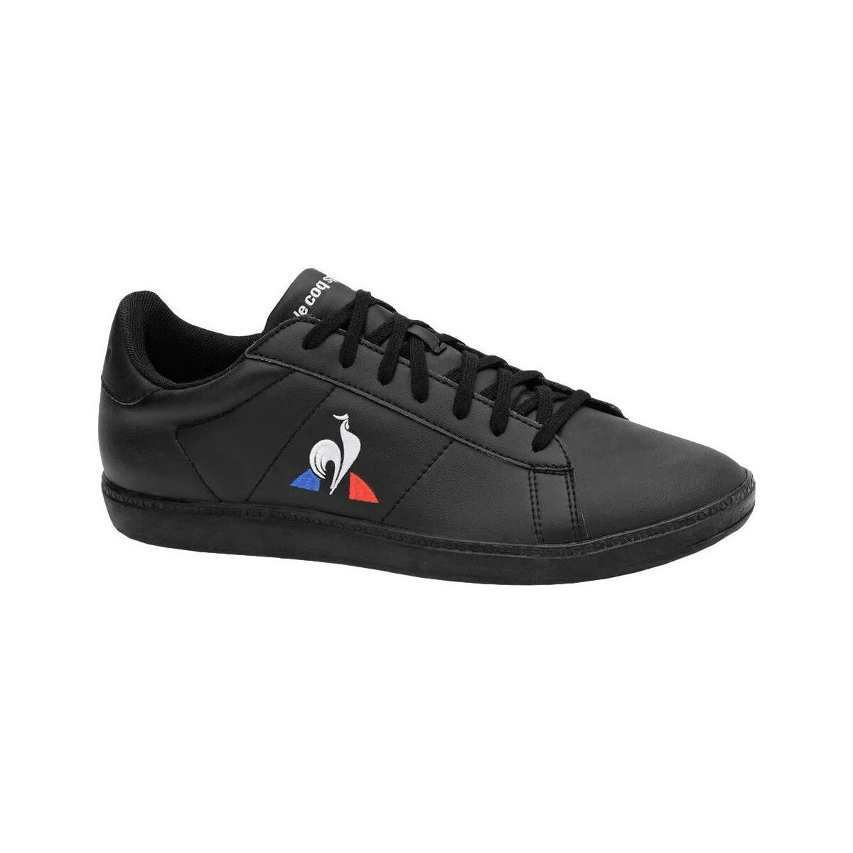 Scarpe Uomo Sneakers Le Coq Sportif COURTSET TRIPLE BLACK Nero