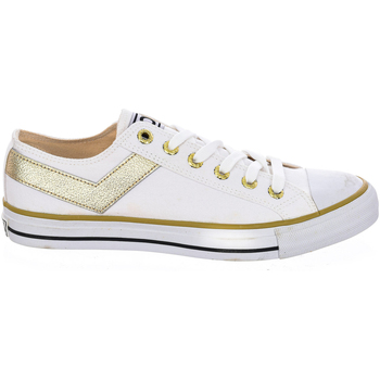 Scarpe Uomo Sneakers basse Pony 131T44-WHITE-GOLD Bianco